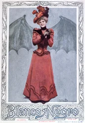 La tentatrice diabolique, tirée de la couverture du magazine «Blanco y Negro», 1er juillet 1900